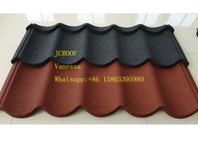 China Steel Corrugated Roofing Sheets Installed size 1290*370mm Wine Red Wave Tile for sale