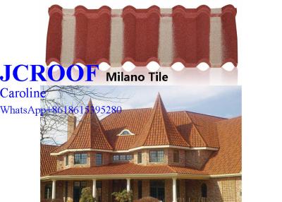 China Korea Style Aluminum Step Tiles Roofing Sheet stone coated metal sheet to Africa for sale