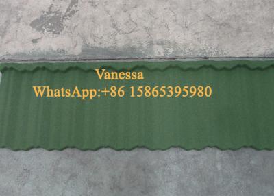 China 5 Wave Shingle Tile size 1170*420mm Thickness JC108 Forest Green Wind Resistance for sale