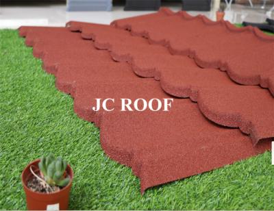 China Wholesale colorful stone coated Alu-Zinc Steel roof tile,different color stone coated steel roofing tiles en venta