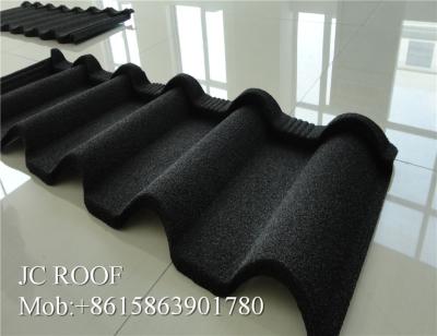 中国 Factory supply high quality weather resistance stone coated steel roofing tile with 50 year warranty for sale 販売のため