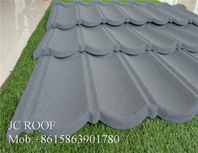 China Colorful Stone Chip Coated Metal Roof Tiles / Steel Roofing Tile Sheet For Philippines for sale