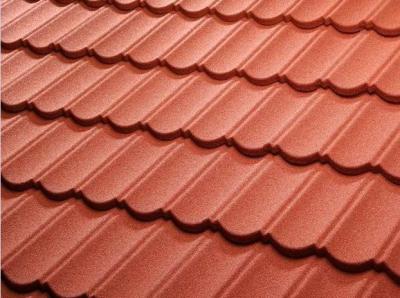 China Color Stone Coated Steel Roof Tiles , Stone Coated Roofing Sheet Alum - Zinc Steel Sheet Material for sale