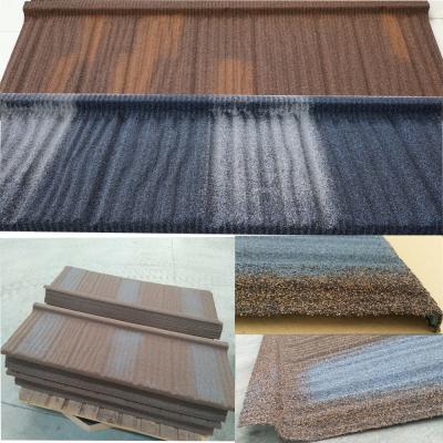 China Long Lifespan Stone Coated Steel Roofing Tile Excellent Fire Resistance for sale