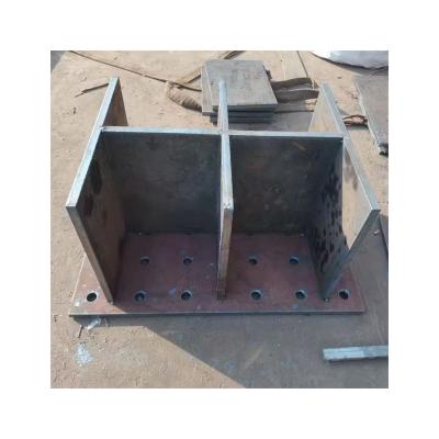 China OEM Customized Sheet Metal Processing Parts T Beam Welded Enclosed Parts For Construction for sale