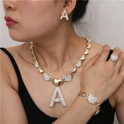 China FASHIONABLE high quality gold plating jewelry set 18k gold jewelry women jewelry set for sale