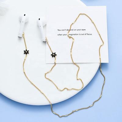 China Romantic fashion anti drop earrings tend headphone chain tree five star cool wind wireless creativity and simplicity for sale