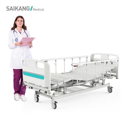 China Commercial Furniture Y3w6c Manual Hospital Bed With Folding Dining Table For Paralyzed Patient for sale