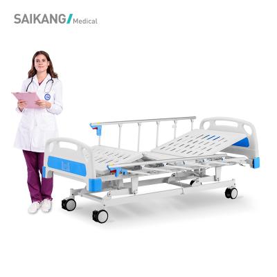 China Available A6w Stock Icu Ready Electric Hospital Steel Folding Medical Bed for sale