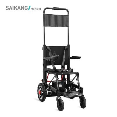 China Commercial Safe Furniture SKB3C02 Aluminum Alloy Motorized Foldable Elderly Stair Adjustable Electric Climbing Wheelchair for sale