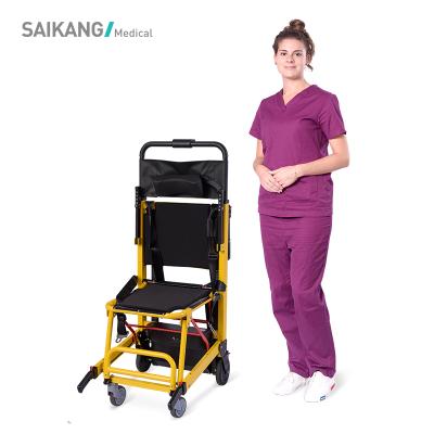 China SKB1C02-1 SAIKANG Steel Durable Transport Disabled Wheelchair Climbing Foldable Metal Staircase Manual Stretcher for sale