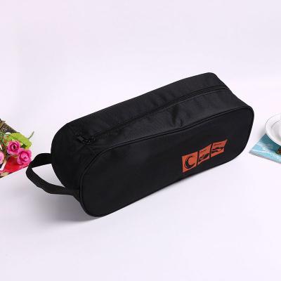 China Wholesale Durable Waterproof Travel Sports Organizer Oxford Zipper Shoes Storage Bag With Window for sale