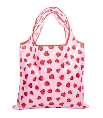 China Ripstop Polyester Reusable Reusable Grocery Bags Eco Friendly Reusable Foldable Shopping Bags for sale