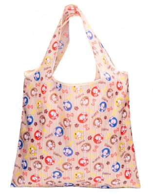 China RPET Polyester Tote Shopping Bag Custom Reusable Eco Friendly Wholesale Foldable Grocery Bag for sale