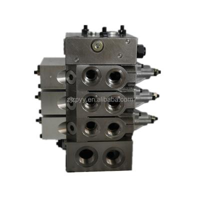 China M4 Excavator Hydraulic Multiplex Zhanpeng Field Drive Control Valve Hydraulic Block 3M4-15 Load Sensitive Multi Way Pipeline Control Valve for sale