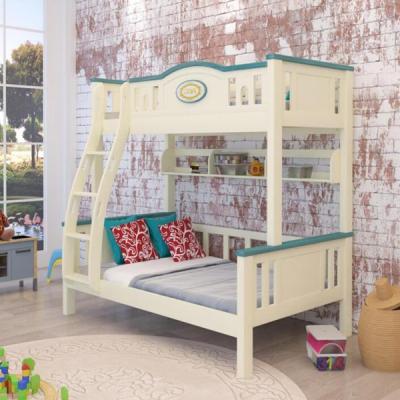 China Factory Direct Modern Kids Tops Bunk Bed Double Wooden Wooden Kids Space Fashion Painting OEM Children's Bunk Beds for sale