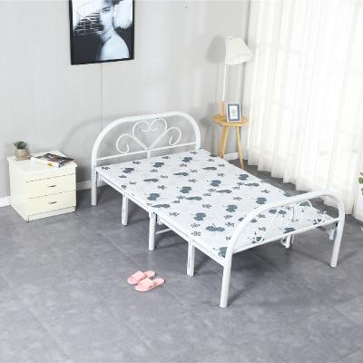 China OEM ODM Price Modern Design Space Saving Metal Iron Folding Single Bed Foldable Cheap Bed Room Furniture for sale