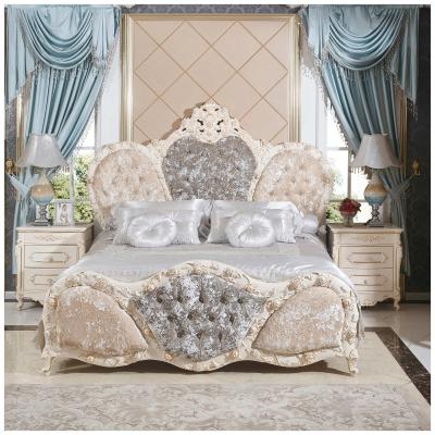 China Graceful China Furniture Factory in Italian Style Bed Room Furniture Common European Style Antique Style Bed Room Furniture for sale