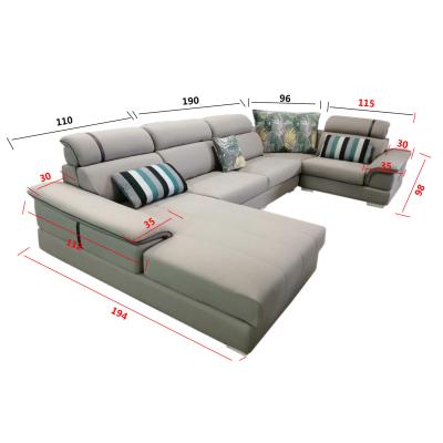 China Modern Contracted Chinese Style Fabric Hotel Furniture Sofa Set Chinese Furniture Soft Sofa Bed Sectional Sofa Home Living Room Sofa Bed for sale