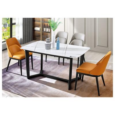 China Factory Adjustable Nordic Lightweight Luxury Furniture Dubai (Others) Dining Table And Chair Elegant Furniture for sale