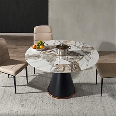 China (Other)Mordern Adjustable Chipboard Round Lid Stone Table With Chairs Italian Kitchen Dining Room With Cheapest Price Wholesale for sale