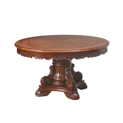 China Classic Solid Wood Round Dining Room Furniture Chinese Style Dining Table Furniture Round Coffee Table for sale