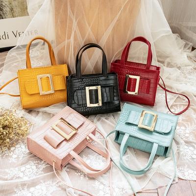 China Fashion Ladies Small Handbags Shoulder Cross - Body Bag Mini Crocodile Leather Handbags for sale