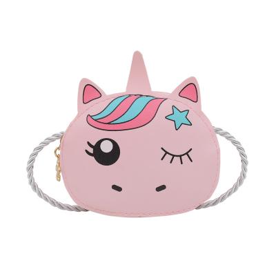 China Waterproof Children's Cross-body Bags Cute Baby Bags Change Bags New Cartoon Unicorn Decorative Purse for sale