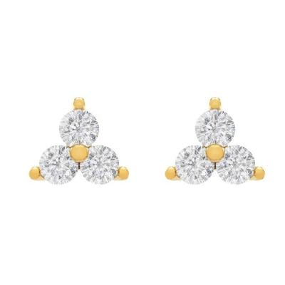 China Made with good quality 925 silver earrings 2022 Korean fashion statement earrings 18k gold earrings good quality for sale