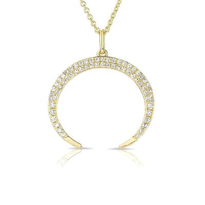 China FASHIONABLE Custom Crystal Necklace Supplier China Logo Necklace Delicate Fashion Jewelry Necklace for sale