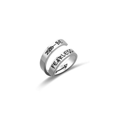 China Best Selling Initial Ring Wholesale Stainless Ring Best Selling High Quality FASHIONABLE Custom Ring Best for sale