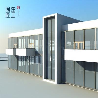 China Steel Frame Metal Industrial Building Modular Office Metal Building Kit Construction Warehouse for sale