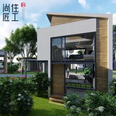 China Modular Modern Prefab Villa Light Steel Structure Villa Prefabricated House for sale