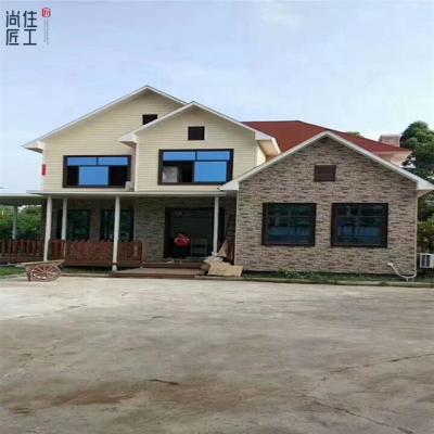 China Privately design light steel keel structure villa prefabricated house zu verkaufen