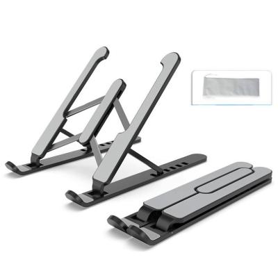 China Plastic Portable Foldable Laptop Stand Adjustable Stand for 11 to 16.5 in Tablet Laptop for sale