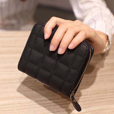 China 2020 Korean Women Anti-theft Mini Wallet Cute Short Zipper Wallet Zero Student Short Embroidered Women's Wallet L0288 for sale