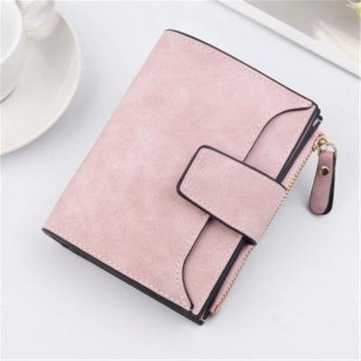 China Small and Thin Women's Wallets Card Holder Purse L0283 Women's Waterproof Leather Latch Pocket Coin Pocket Coin Purse for sale