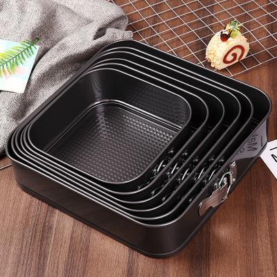 China Sustainable Family Hotel Restaurant Cake Molds Place Lock Mold Brownie Pan Carbon Steel Brownie Baking Molds for sale