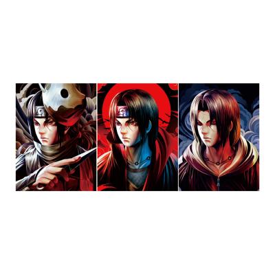 China Eco-Friendly 3D Anime Art Home Decor 3D Triple Transition Artwork Wall Stickers Gifts Room Decor for sale