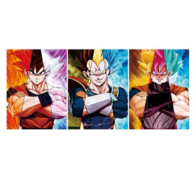 China Anime Artwork Dragon Ball 3D Wall Decor 3D Triple Transition Poster Fantasy Art Home Decor for sale