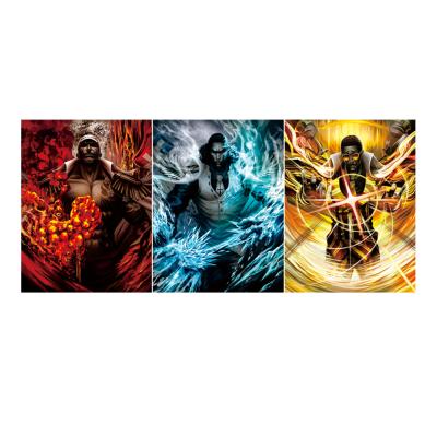 China Fantasy Eco-Friendly Art Anime 3D Posters Borsalino 3D Triple Transition Poster Home Decor Wall Stickers One Piece for sale