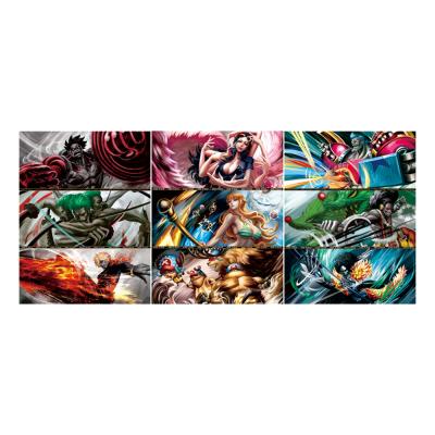 China Eco-Friendly 3D Anime Posters Fantasy Art 3D Triple Transition Poster Wall Decor Artwork One Piece Gifts for sale