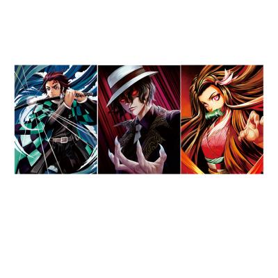 China Demon Slayer 3D Anime Posters Fantasy 3D Triple Transition Anime Eco-Friendly Artwork Gifts Wall Decor Wall Stickers Home Art for sale