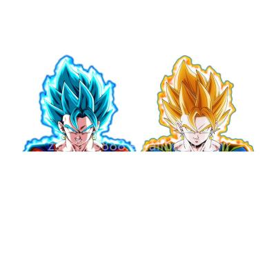 China Goku-ed 3D Famous Motion Stickers Beautiful Waterproof+Eco-friendly Anime DBZ Manga Character Lenticular 3D Sticker For Home Decor for sale