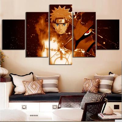 China Waterproof+ECO-Friendly Drop Shipping 5 Pieces Anime Art Animation Poster Uzumaki Wall Art Paintings Canvas Pictures For Home Decor for sale