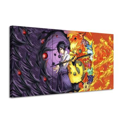 China Waterproof+ECO-Friendly 3 Pieces Anime Painting Sasuked Canvas Art Wall Painting Anime Poster Artwork Decor Home Wall Stickers for sale