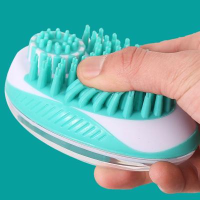 China Stabilized Pet Feeds Stabilized ABS Mouse Shape Dog Bath Brush Pet Massage Brush for sale