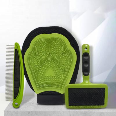 China Sustainable Pet Grooming Pet Set Rake for Removing Hair Grooming Floating Comb for Cat Dog for sale