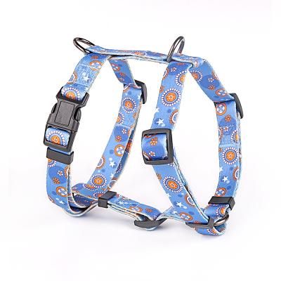 China Fashion Custom Walking Dog Harness Ombre Colors Step In Vest Pet Harness Leash No Pull for sale