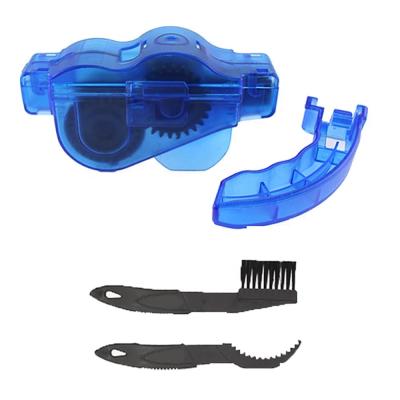 China Bike Chain Tool Outdoor Chain Cleaning Cleaner Remover uses rotating brushes to do bicycle chain maintenance for sale